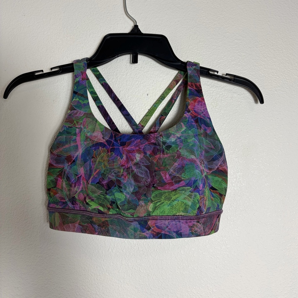 Lululemon Strappy Racerback Sports Bra Size 6